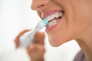 dental patient brushing